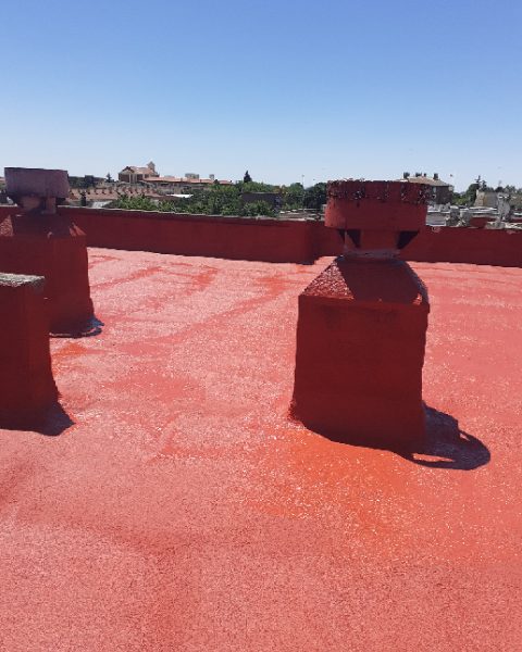 tejado rojo Aislamientos Ayara
